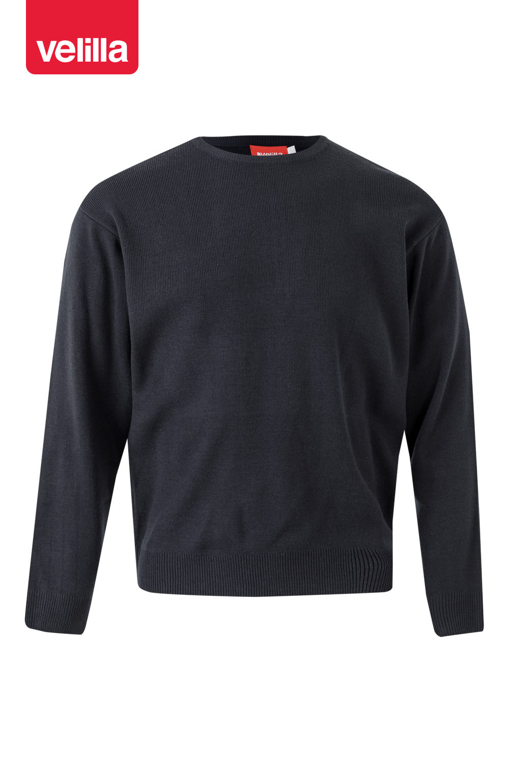 Camisola de malha fina com gola redonda