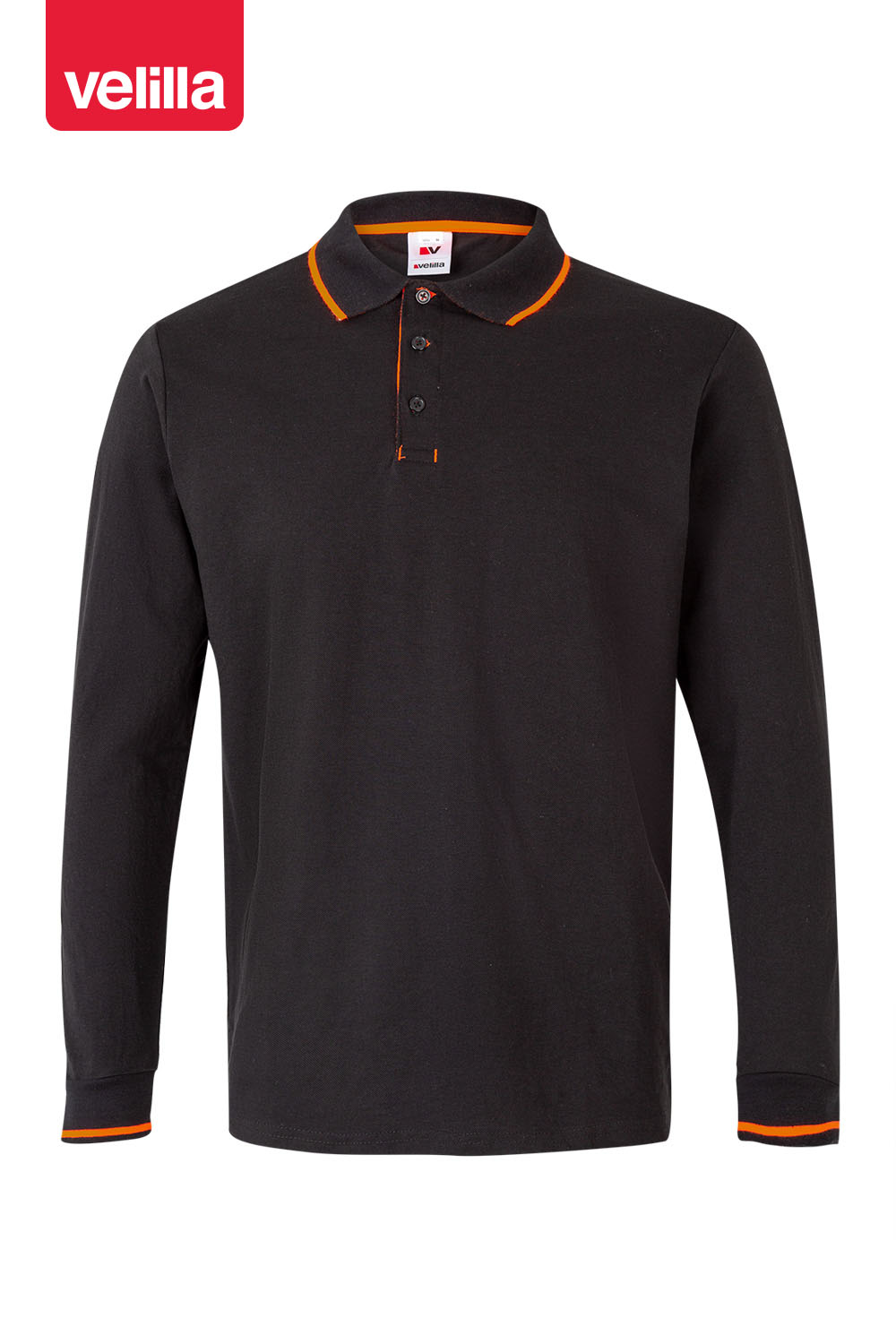 Polo bicolor manga comprida