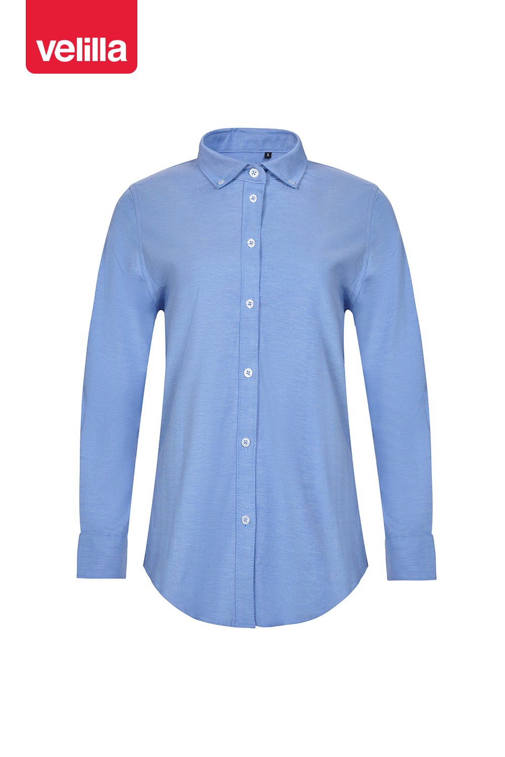 Camisa Oxford stretch manga comprida mulher