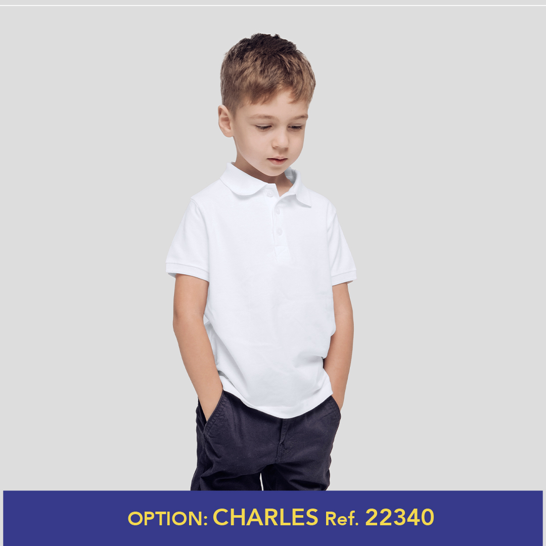 Polo Criança Branco "keya" YPS180